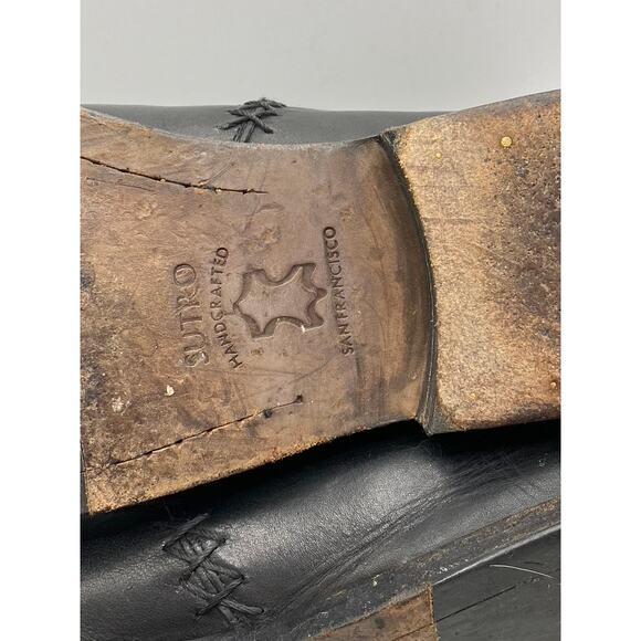 SUTRO FOOTWEAR Women's Black Leather Ortega Round-Toe Ankle Chelsea Boots SZ 8 - Picture 8 of 8